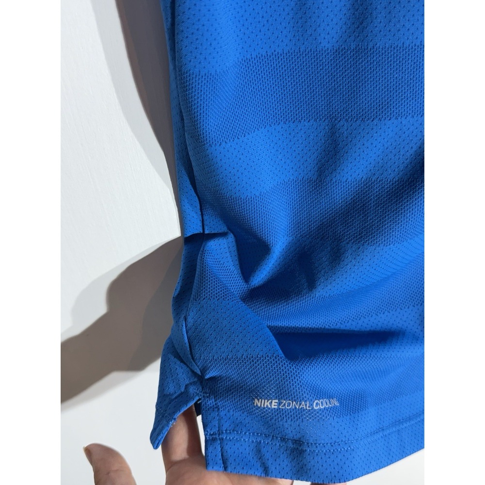 Nike Zonal Cooling Nike Golf Polo Mens Size Medium Blue - Picture 7 of 9
